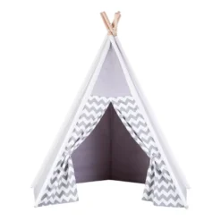 Kaplan Early Learning Easy View Foldable Gray And White Canvas Tent -Best Toys Store GUEST 55b55cd1 0836 4729 bc1d eb07a38441db