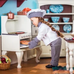 The Queen's Treasures 18 Inch Doll 1930's Style Wooden Stove & Oven -Best Toys Store GUEST 5640f708 fa6b 4e1d 8bba d782b5a5c0b2