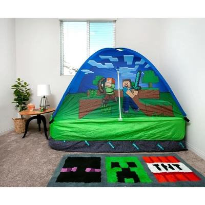 Ukonic Minecraft Indoor Bed Tent Pop-Up Fort 4 Ukonic Minecraft Indoor Bed Tent Pop-Up Fort - Image 2