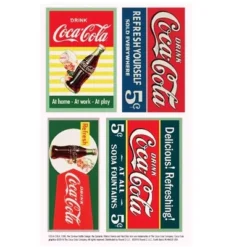 1940's Thru 60's "Coca-Cola" Building Signs Decals For 1/87 (HO) Scale Models By Classic Metal Works