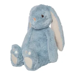 Manhattan Toy River The Blue & Light Apricot Snuggle Bunnies 12" Stuffed Animal With Embroidered Accents