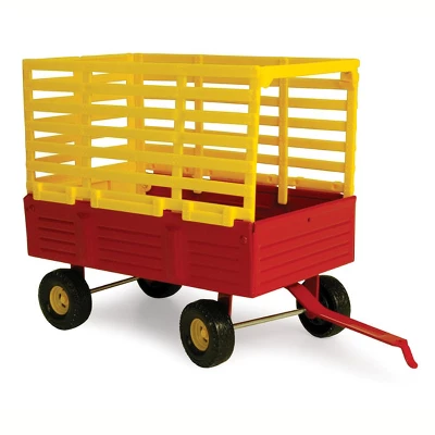 1/16 New Holland Red & Yellow Bale Throw Wagon 13784 3 1/16 New Holland Red & Yellow Bale Throw Wagon 13784