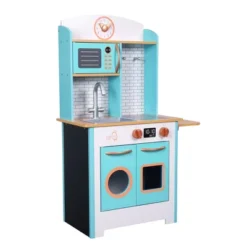 Teamson Kids Little Chef Santos Retro Wooden Kitchen Playset, Aqua/White -Best Toys Store GUEST 5b2cee26 49fe 4b2f 96b8 fdfbf866fac6