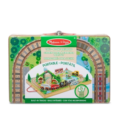 Melissa & Doug Take-Along Railroad 17pc 4 Melissa & Doug Take-Along Railroad 17pc - Image 2