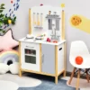 Costway Kids Play Kitchen Set Toddler Pretend Cooking Set W/ Cabinet&Accessories -Best Toys Store GUEST 5bc2a5aa b4dd 4ff4 b489 64c3122dff17