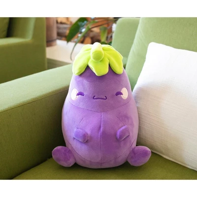 Toynk MochiOshis Eggplant 10-Inch Character Plush Toy | Murasaki Nasukkoshi 6 Toynk MochiOshis Eggplant 10-Inch Character Plush Toy | Murasaki Nasukkoshi - Image 4