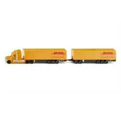 Best Toys Store 5 Truck With Double Pup Trailers "DHL Road Train" 1/87 (HO) Diecast Models By Siku