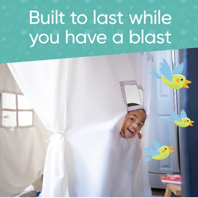 Hearthsong Cozy Cottage Bed Canopy With LED Lights Designed For Twin Or Queen-Sized Bed - Gray 7 Hearthsong Cozy Cottage Bed Canopy With LED Lights Designed For Twin Or Queen-Sized Bed - Gray - Image 5