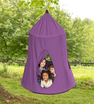 HearthSong HugglePod HangOut Nylon Hanging Tent And Family HangOut Steel Stand Set 11 HearthSong HugglePod HangOut Nylon Hanging Tent And Family HangOut Steel Stand Set - Image 9