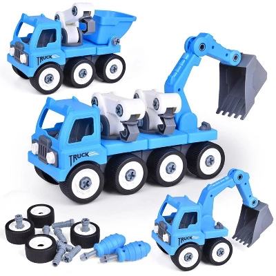 Fun Little Toys Take Apart And Build Contraction Truck 13pc 4 Fun Little Toys Take Apart And Build Contraction Truck 13pc - Image 2