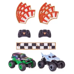 Monster Jam Official Grave Digger Vs Megalodon Racing Rivals Remote Control Monster Trucks - 1:24 Scale - 2 Pk -Best Toys Store GUEST 62528ac9 14b5 48ee adf2 a7a5f1e101d4