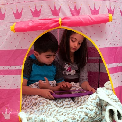 Ningbo Zhongying Leisure Products Pink Fantasy Castle Play Tent | 54 X 41 Inches 5 Ningbo Zhongying Leisure Products Pink Fantasy Castle Play Tent | 54 X 41 Inches - Image 3