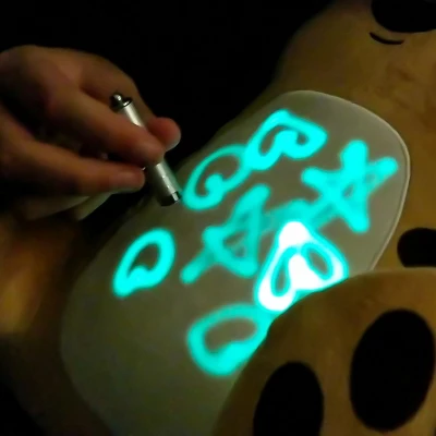 Flipo Animates Glow Plush Stuffed Animal Doodle Glow-In-The-Dark Plush Bear 4 Flipo Animates Glow Plush Stuffed Animal Doodle Glow-In-The-Dark Plush Bear - Image 2
