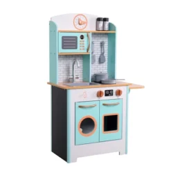 Teamson Kids Little Chef Santos Retro Wooden Kitchen Playset, Aqua/White -Best Toys Store GUEST 6afda5fc 038a 4392 b712 0fa973da2178