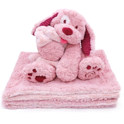 Plushible Blankie Bestie 2-in-1 Plush And Blanket Pinki Doodle Dog 8 Plushible Blankie Bestie 2-in-1 Plush And Blanket Pinki Doodle Dog - Image 6