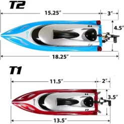Contixo T2 RC Boat - Remote Control Boat For Pools And Lakes -Fast RC Boats For Adults And Kids (Blue) -Best Toys Store GUEST 6bc48554 43c6 483d 9f86 624412bd9e30