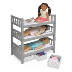 Badger Basket 1-2-3 Convertible Doll Bunk Bed With Baskets And Free Personalization Kit - Executive Gray -Best Toys Store GUEST 6d292d6b 3ad9 4c24 8cfb 9eb8b3867df9