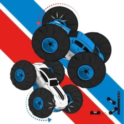 Sharper Image RC Race Car Flip Stunt Rally Vehicle - Blue -Best Toys Store GUEST 6da5783e f3b4 4f50 814b b6b81322172c