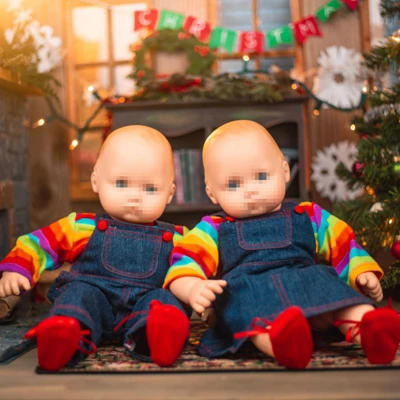 The Queen's Treasures 15 Inch Doll Set Of Two Overall Skirt & Pants Outfits 3 The Queen's Treasures 15 Inch Doll Set Of Two Overall Skirt & Pants Outfits