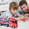 Fun Little Toys 12-in-1 Fire Truck Carrier Toy With Sound 13pc -Best Toys Store GUEST 6f3dba09 8491 4944 a9c0 43cde53c8515
