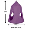 HearthSong HugglePod HangOut Nylon Hanging Tent And Family HangOut Steel Stand Set