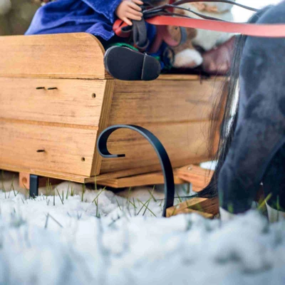 The Queen's Treasures 18 In Doll Covered Prairie Wagon/Sleigh And 2 Horses 9 The Queen's Treasures 18 In Doll Covered Prairie Wagon/Sleigh And 2 Horses - Image 7