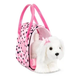 Pucci Pups Pink & Black Spot Print Glam Bag With Maltese Stuffed Animal 8 Pucci Pups Pink & Black Spot Print Glam Bag With Maltese Stuffed Animal -Best Toys Store GUEST 76fc9b8d db64 469d a8f2 e4f1641d614d