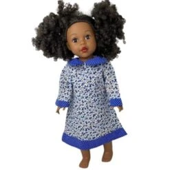 Doll Clothes Superstore Size 4 Matching Girl And Doll Blue Flower Dresses -Best Toys Store GUEST 783f6792 60eb 4e17 91c1 033c708c3100