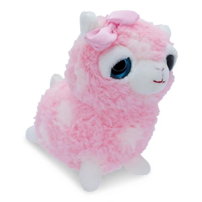 Kellytoy Cute And Cuddly 12 Inch Alpaca Plush | Pink 4 Kellytoy Cute And Cuddly 12 Inch Alpaca Plush | Pink - Image 2