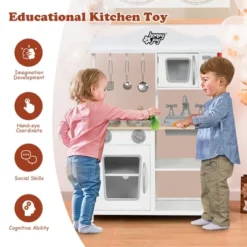 Costway Wooden Pretend Play Kitchen Set For Kids Toddlers W/ Accessories & Sink 14 Costway Wooden Pretend Play Kitchen Set For Kids Toddlers W/ Accessories & Sink -Best Toys Store GUEST 7a2eb494 2adf 4262 8785 ede766f94441