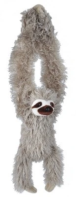 Wild Republic Hanging Monkey Three Toed Sloth Stuffed Animal, 20 Inches