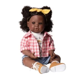 Adora Realistic Black Baby Doll Happy Camper Toddler Doll - 20 Inch, Soft CuddleMe Vinyl, Black Hair, Brown Eyes -Best Toys Store GUEST 8266a672 3b8b 42ae 8c8f 632be7b99440