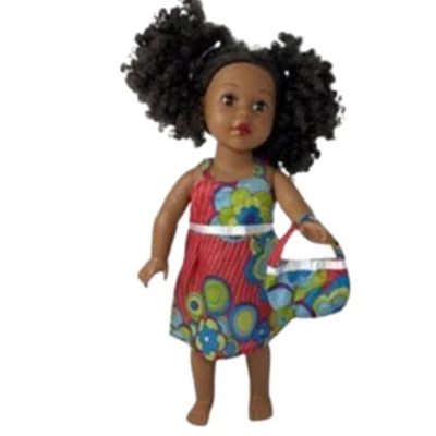 Doll Clothes Superstore Size 10 Matching Girl And Doll Red Flower Sundress With Purse 4 Doll Clothes Superstore Size 10 Matching Girl And Doll Red Flower Sundress With Purse - Image 2
