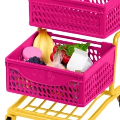 Our Generation Grocery Day Shopping Cart Pink & Yellow Accessory Set For 18" Dolls -Best Toys Store GUEST 82bccf8e 5aad 4a48 bfc3 e2ce576016de