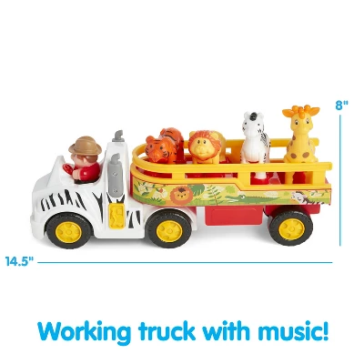 Kidoozie Animal Adventure Truck, Makes Animal Sounds, Includes 4 Poseable Animals, Promotes Language Skills, For Children 12 Months And Up 7 Kidoozie Animal Adventure Truck, Makes Animal Sounds, Includes 4 Poseable Animals, Promotes Language Skills, For Children 12 Months And Up - Image 5