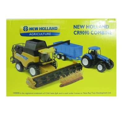 New Ray 1/32 New Holland Combine, Tractor & Grain Cart 05765 3 New Ray 1/32 New Holland Combine, Tractor & Grain Cart 05765