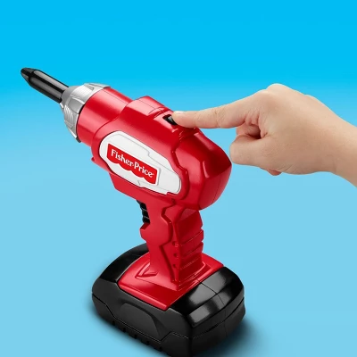 Fisher Price Fisher-Price Drillin' Action Tool Set - Realistic Drillin' Action & Sounds - 11 Piece Set 4 Fisher Price Fisher-Price Drillin' Action Tool Set - Realistic Drillin' Action & Sounds - 11 Piece Set - Image 2