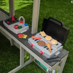 KidKraft Patio Party Wooden Outdoor Playhouse With Spinner Block Puzzle - 14pc -Best Toys Store GUEST 89f815b8 fedd 4c0c ac33 85c97ceddc5d