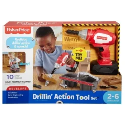 Fisher Price Fisher-Price Drillin' Action Tool Set - Realistic Drillin' Action & Sounds - 11 Piece Set 8 Fisher Price Fisher-Price Drillin' Action Tool Set - Realistic Drillin' Action & Sounds - 11 Piece Set -Best Toys Store GUEST 8bbd5479 6267 42e1 bea3 134cd61696de