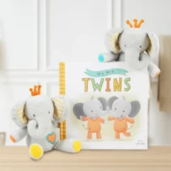 Tickle & Main We Are Twins, Baby And Toddler Twin Gift Set, Keepsake Book And Set Of 2 Plush Elephant Rattles For Boys And Girls -Best Toys Store GUEST 8d64c128 8846 4cd1 8c02 888851e2f8f7