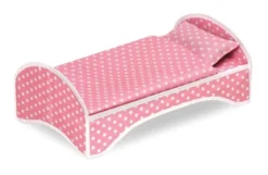 Badger Basket 3-in-1 Trolley Doll Carrier With Rocking Bed And Bedding - Pink/Polka Dot -Best Toys Store GUEST 8e2b1625 479f 4403 ba2c cace81fcd76f