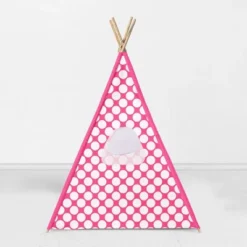Bacati - Mix N Match Pink Chevron/Dots Play Tent For Kids/Toddlers, 100% Cotton Percale Fabric Cover -Best Toys Store GUEST 90fad860 f6ac 4450 a638 b3da7cf2bffe