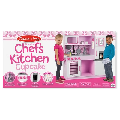 Melissa & Doug Chef's Kitchen Pretend Play Set - Cupcake Pink/White 5 Melissa & Doug Chef's Kitchen Pretend Play Set - Cupcake Pink/White - Image 3