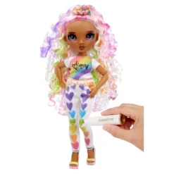 Rainbow High Color & Create DIY Fashion Doll - Purple Eyes/Curly Hair 12 Rainbow High Color & Create DIY Fashion Doll - Purple Eyes/Curly Hair -Best Toys Store GUEST 981bd218 efb6 4690 af7f ae0871bd1f8f