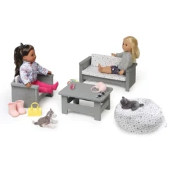 Living Room Furniture Set For 18" Dolls - Gray/White -Best Toys Store GUEST 99776066 fd63 4b3a b3a5 cd071a21163e