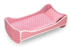 Badger Basket 3-in-1 Trolley Doll Carrier With Rocking Bed And Bedding - Pink/Polka Dot -Best Toys Store GUEST 9a80a6fb bd35 4e1f 8835 2cebee3385c0