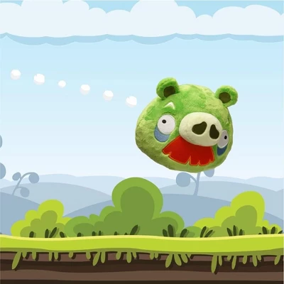 Mighty Mojo Angry Birds Moustache Pig Collectible Plush 8" 3 Mighty Mojo Angry Birds Moustache Pig Collectible Plush 8"