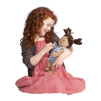 Manhattan Toy Baby Stella Beige With Brown Hair 15" Soft First Baby Doll 8 Manhattan Toy Baby Stella Beige With Brown Hair 15" Soft First Baby Doll - Image 6