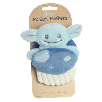 Ebba Small Gribble Goblin Pocket Peekers Playful Baby Stuffed Animal Blue 5.5" 8 Ebba Small Gribble Goblin Pocket Peekers Playful Baby Stuffed Animal Blue 5.5" - Image 6