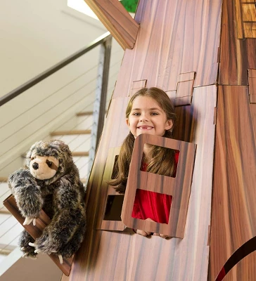 HearthSong Constructagons Big Tree Fort Indoor Fort-Building Kit With 4 Working Windows And Door 4 HearthSong Constructagons Big Tree Fort Indoor Fort-Building Kit With 4 Working Windows And Door - Image 2